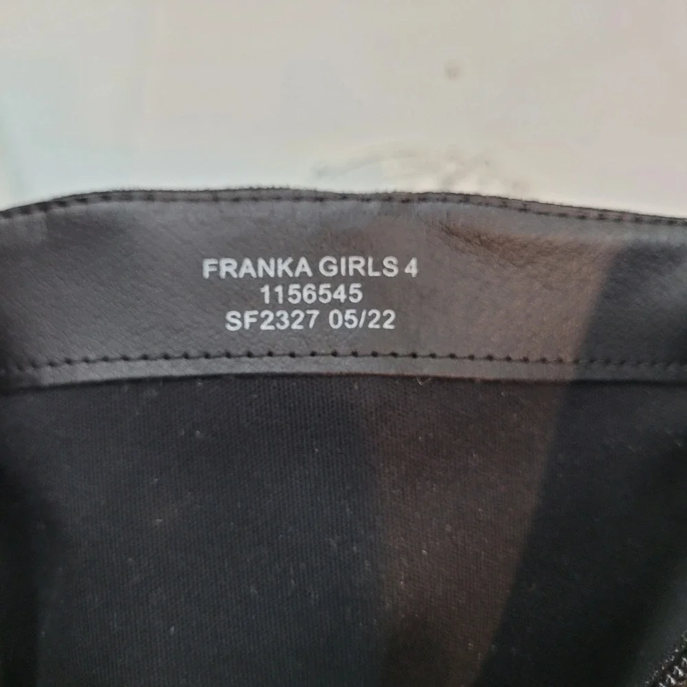 DV Dolce Vita Franka Boots Kids Girls Youth 4 Black Suede Cold Lace Up Platform